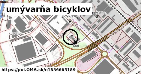 umývarňa bicyklov