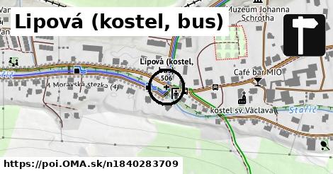 Lipová (kostel, bus)