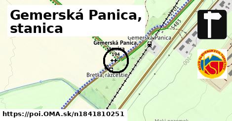 Gemerská Panica, stanica