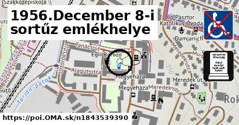 1956.December 8-i sortűz emlékhelye