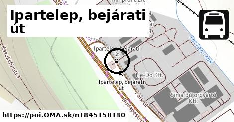 Ipartelep, bejárati út