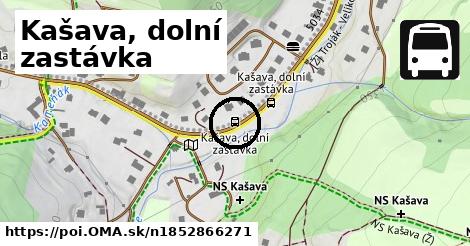 Kašava, dolní zastávka