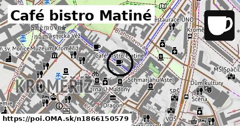 Café bistro Matiné