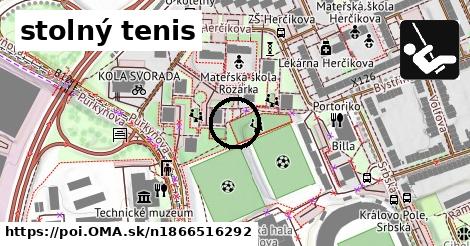 stolný tenis