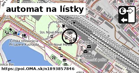 automat na lístky