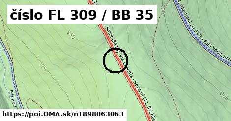 číslo FL 309 / BB 35