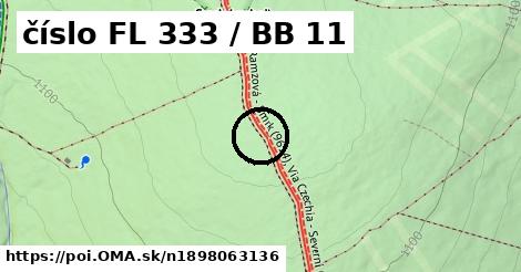 číslo FL 333 / BB 11