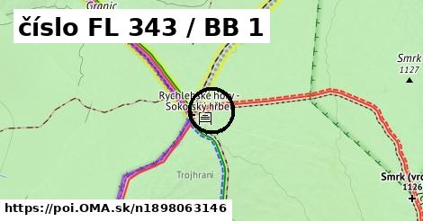 číslo FL 343 / BB 1