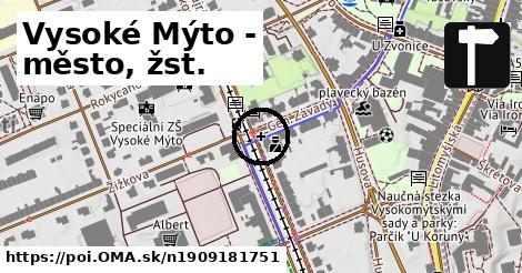 Vysoké Mýto - město, žst.