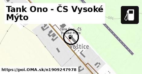 Tank Ono - ČS Vysoké Mýto