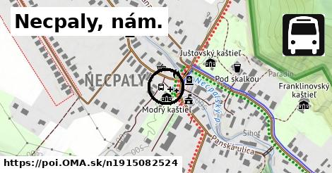 Necpaly, nám.