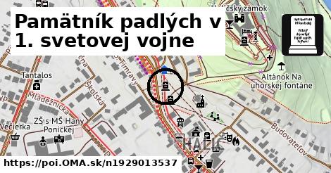 Pamätník padlých v 1. svetovej vojne