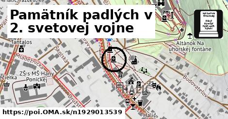 Pamätník padlých v 2. svetovej vojne