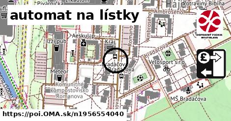 automat na lístky