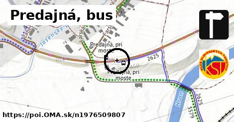 Predajná, bus