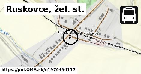 Ruskovce, žel. st.