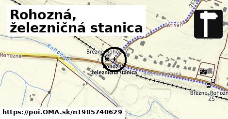 Rohozná, železničná stanica