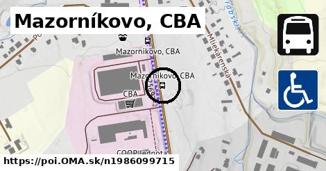 Mazorníkovo, CBA