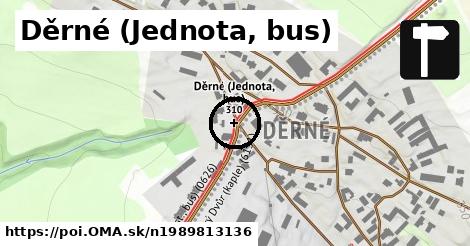 Děrné (Jednota, bus)