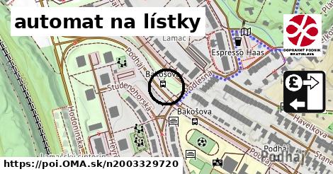 automat na lístky