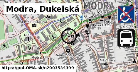 Modra, Dukelská