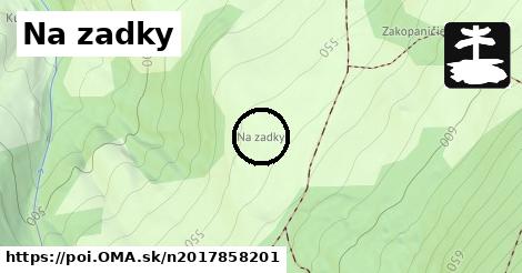 Na zadky