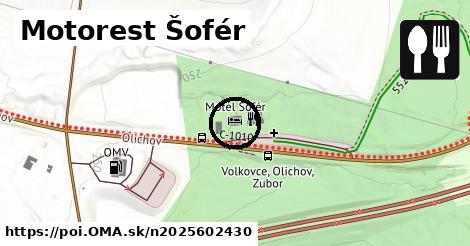 Motorest Šofér