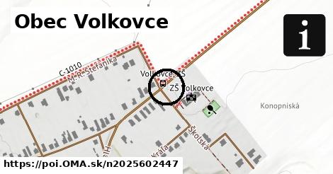 Obec Volkovce