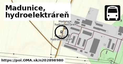 Madunice, hydroelektráreň