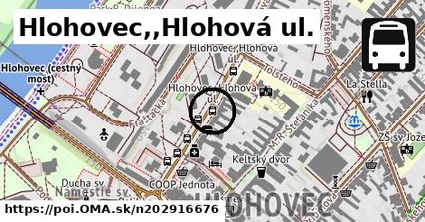 Hlohovec,,Hlohová ul.