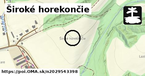 Široké horekončie