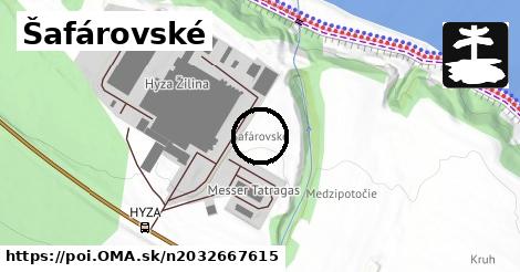 Šafárovské