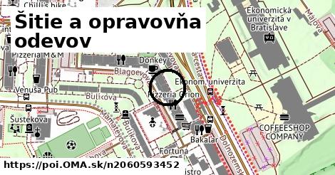 Šitie a opravovňa odevov