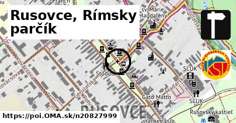 Rusovce, Rímsky parčík