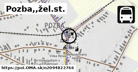 Pozba,,žel.st.