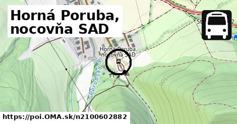 Horná Poruba, nocovňa SAD