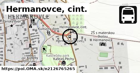 Hermanovce, cint.