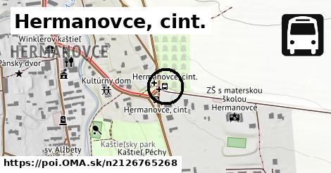 Hermanovce, cint.