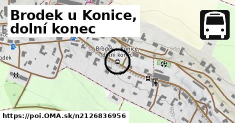 Brodek u Konice, dolní konec