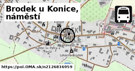 Brodek u Konice, náměstí