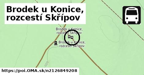 Brodek u Konice, rozcestí Skřípov