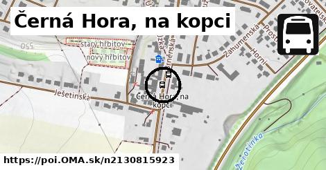 Černá Hora, na kopci