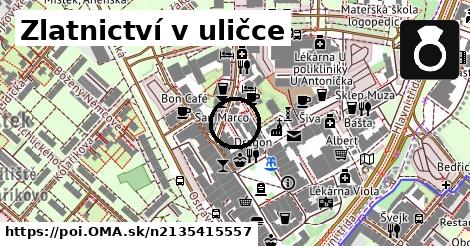 Zlatnictví v uličce