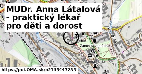 MUDr. Anna Látalová - praktický lékař pro děti a dorost