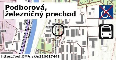 Podborová, železničný prechod