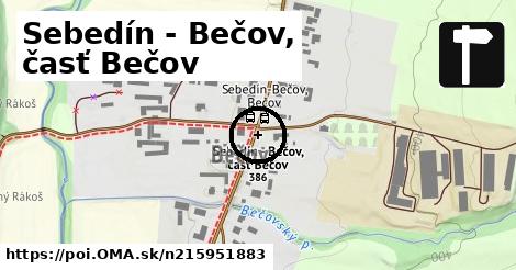 Sebedín - Bečov, časť Bečov