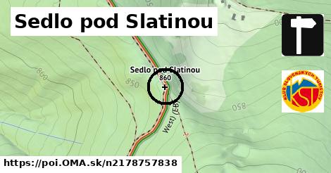 Sedlo pod Slatinou