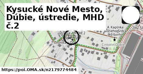 Kysucké Nové Mesto, Dúbie, ústredie, MHD č.2