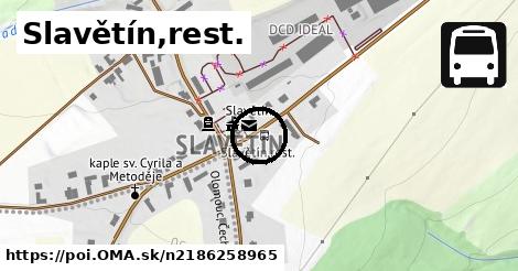 Slavětín,rest.