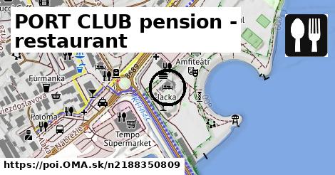 PORT CLUB pension - restaurant